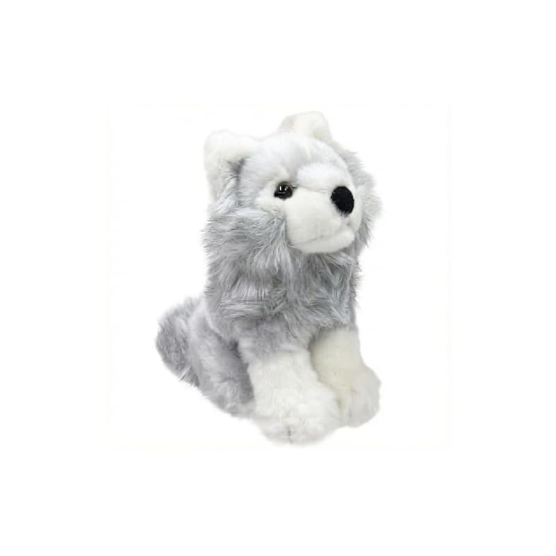 Cute Plush Toy - Timber Wolf, Size S, Gray Z0344
