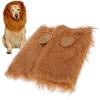 Dog Lion Mane Light Brown Pet Headgear Costume Wig Decoration Tool For Dog Performing Cosplay