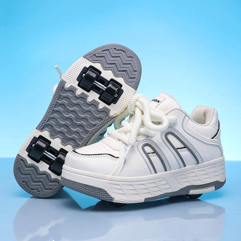 Dziecięce buty do chodzenia na czterech kółkach Odpinane buty płaskie Dziecięce buty do jazdy na czterech kółkach Buty do jazdy dla dziewczynki