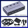 ELEVIEW KVM Switch for 4 KVMs, 4 HDMI Ports, 4K 120Hz/8K 60Hz Compatible, Share Keyboard/Mouse/Monitor, Aluminum Construction, Driverless, Server Mana