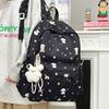 Manyin Cute Junior High School Student Backpack for Girls, Elementary School Girl Backpack for Girls, New Student Commuter Backpack for Girls