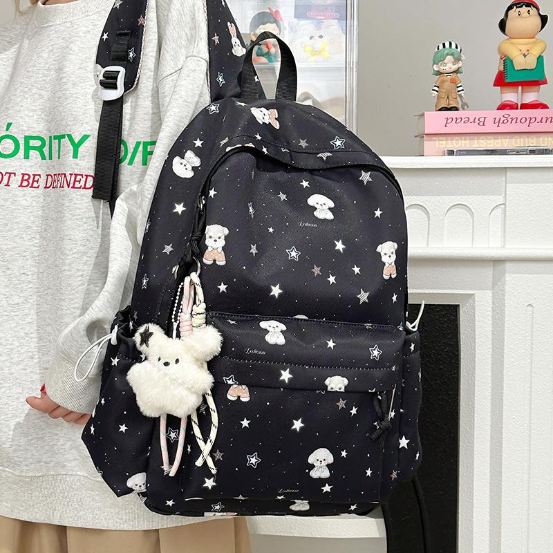 Manyin Cute Junior High School Student Backpack for Girls, Elementary School Girl Backpack for Girls, New Student Commuter Backpack for Girls