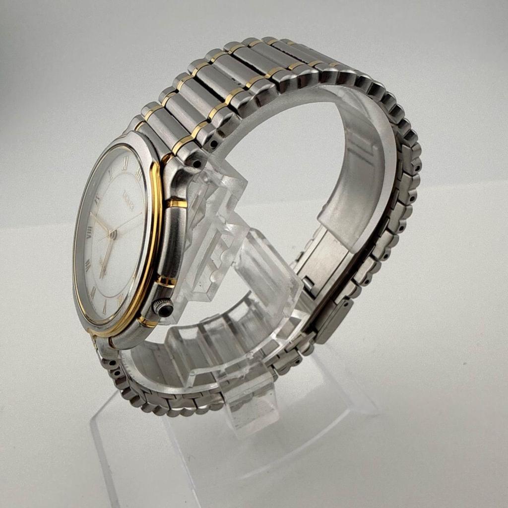 Used SEIKO 5E31-6B20 Seiko DOLCE Men's watch Quartz Working item Battery replaced Back cover engraved [Y456]