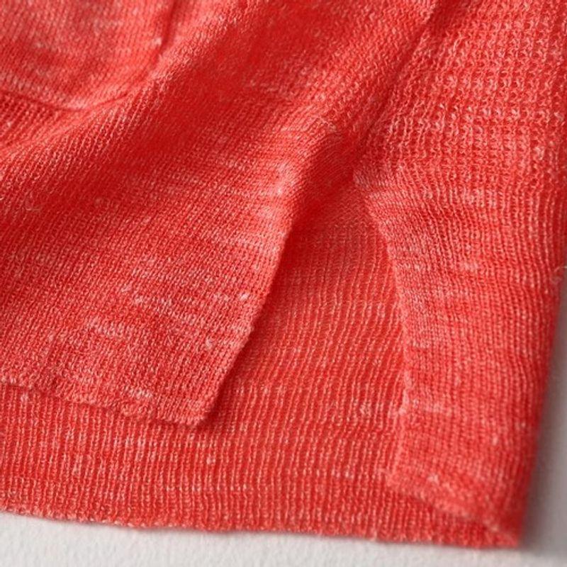 Export Export Linen Blend Loose and Simple Solid Color Shiner Cut Out Knitwear Cardigan Shawl Women