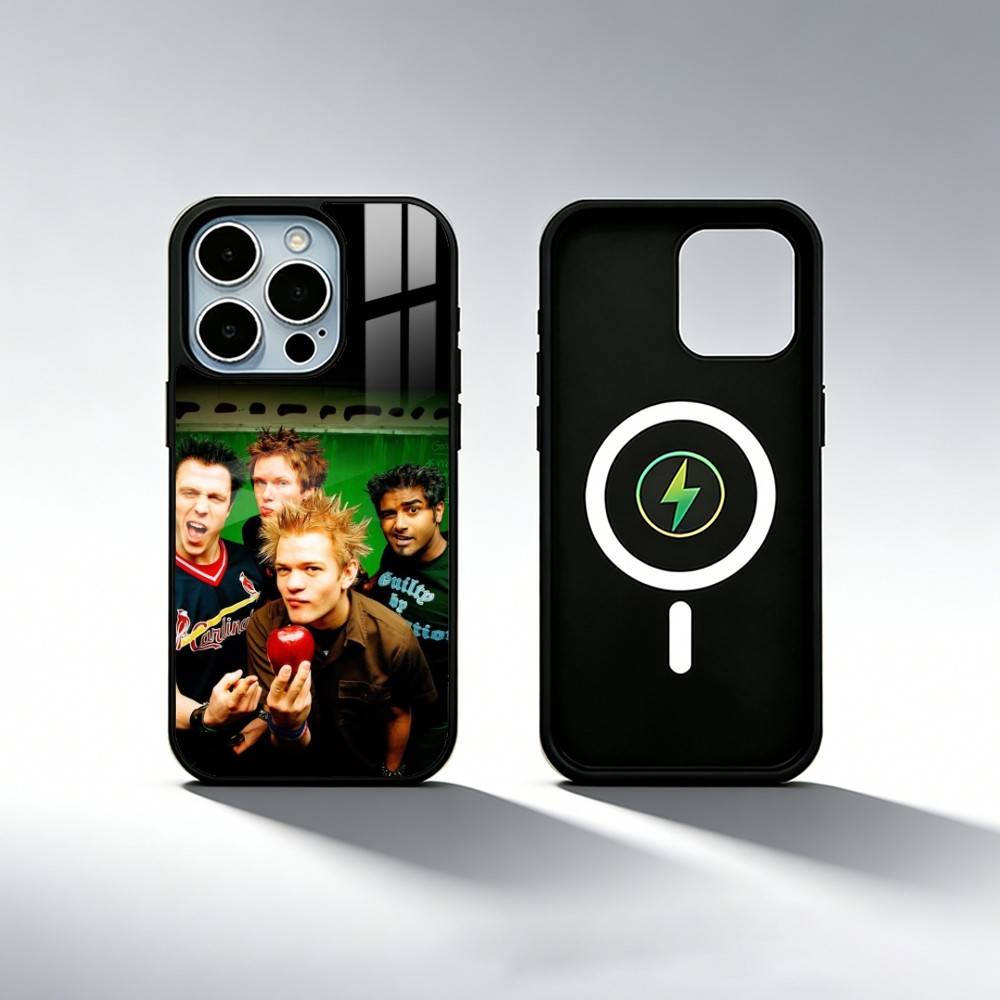 Hard-rock S-Sum 41 Band Phone Case For iPhone17,16,15,14,13,12,11 Plus,Pro Max Magnetic For Magsafe Wireless Charging