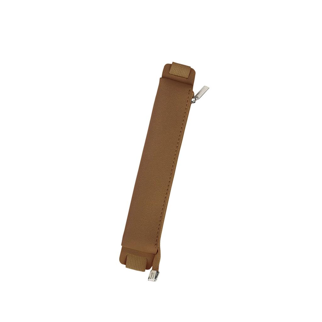 Adjustable Elastic Band Pen Holder Sleeve Leather Pen Pouches Leakproof Slim Pencil Case for Hardcover Journal Notebook