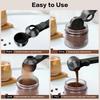 Coffee Scoop and Funnel - Heavy-duty Metal Construction, 2-tablespoon Coffee Measuring Scoop with Non-slip Design for Leak-free, Precise Measuring