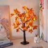 1pc 24 LED Artificial Black Birch Tree Light DIY Branches Table Lamp For Fall Gifts Home Bedroom Holiday Party Halloween Decor