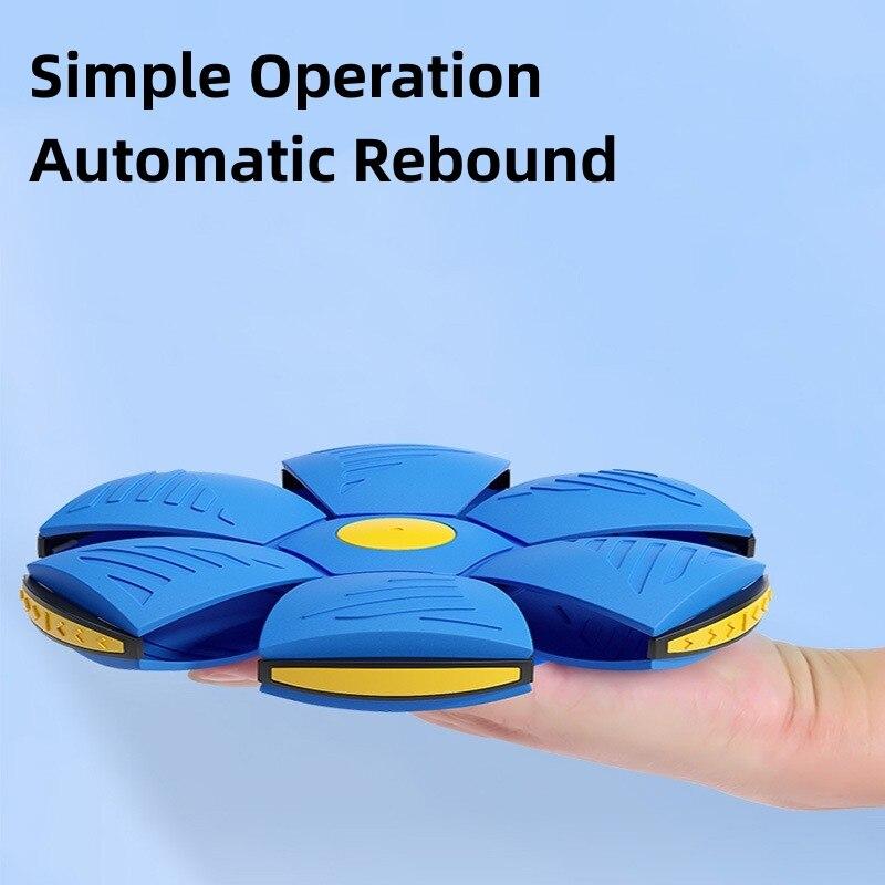 Deformable Flying Saucer Ball Magic Vent Toy For Kids Outdoor/indoor Parent-child Foot Pressure Relief Stress Decompression Gift