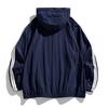 Men's Casual Lightweight Hooded Jacket Quick Dry Long Sleeve Zip Up Windbreaker for Outdoor Sports and Travel