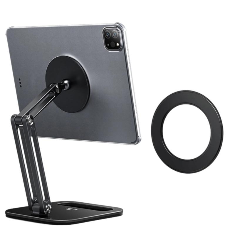 Ergonomic 360 Degree Rotating Magnetic Holder Mount for Tablet Metal Bracket Stand 360 Rotation Tablet Accessories