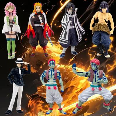 Anime Demon Slayer Kimetsu No Yaiba Figure 16cm Nezuko Tanjirou Mitsuri Shinobu Zenitsu Kyoujurou Action Figural Model Toys Gift