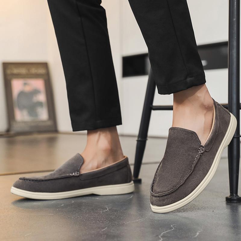Summer Autumn Men's On Slip Loafers Daily Casual Comfortable Non Slip Breathable Lightweight Soft Sole Outdoor Walking Shoes