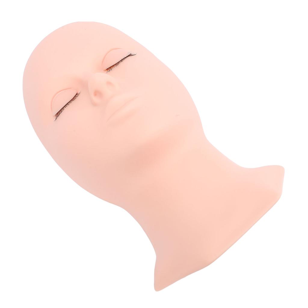 Lash Mannequin Head Silicone Removable Eyelid Realistic Multipurpose Makeup Practice Mannequin Head