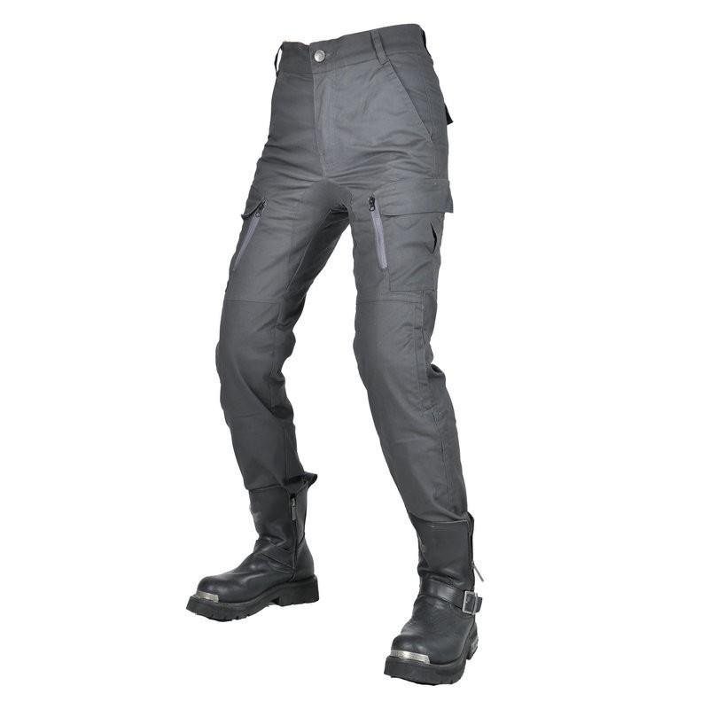 Womens High-Waist Motorcycle Riding Pants Breathable Cotton Blend Casual Biker Trousers Outdoor Cycling
