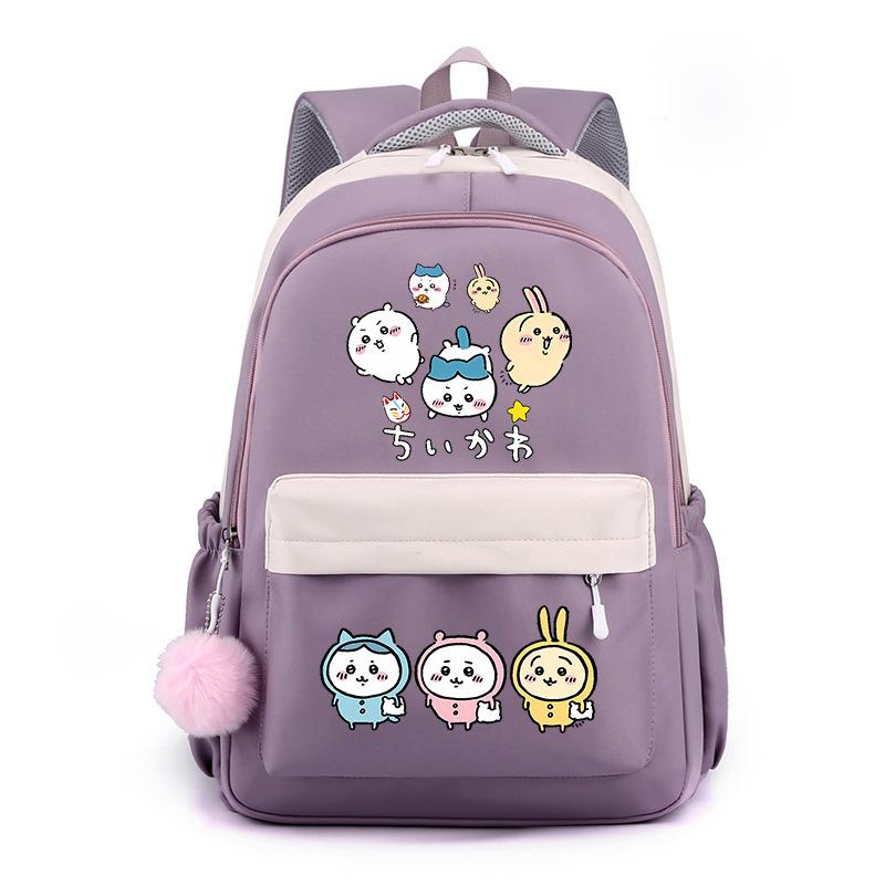 Jiyika wow cute expression bag schoolbag junior high school student backpack men and women lightweight new backpack