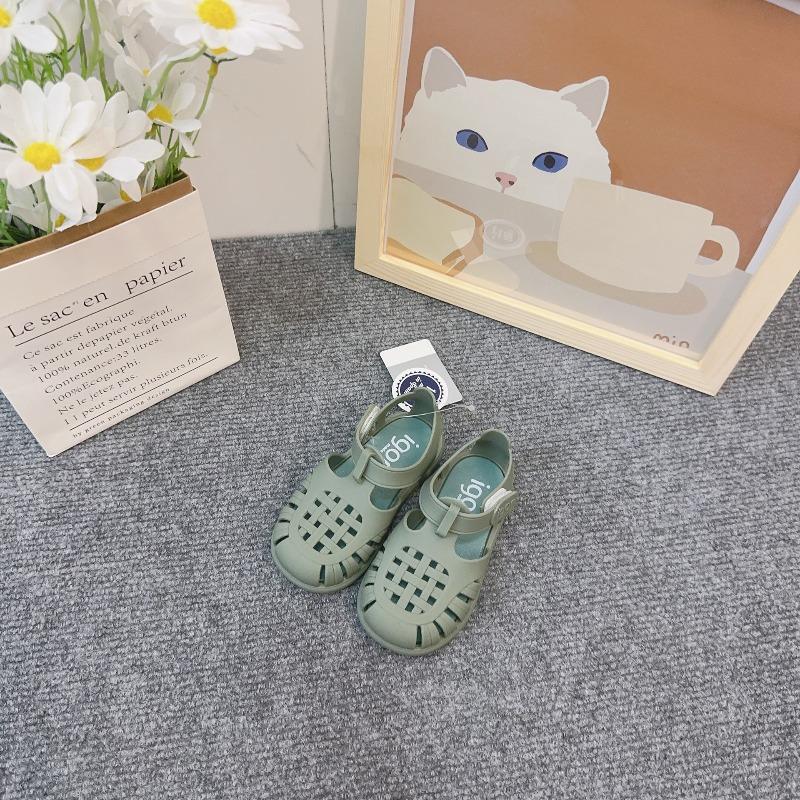 Summer new Baotou Igor Roman sandals children s beach non-slip sandals 22 inner length 13.6 зелёный
