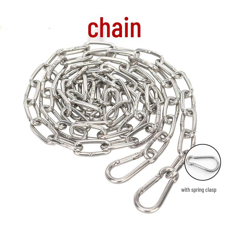 304 Stainless Steel Safety Chain with Spring Buckle