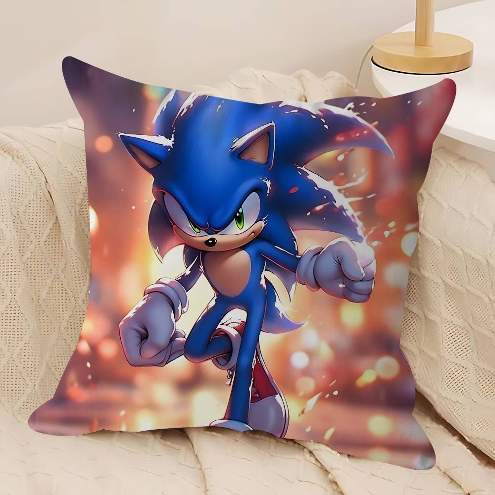 

Подушка Соник Ёж Аниме Подушка Диван Кровать Подушка для головы Наволочка Чехол для подушки 45x45 см Мода 12x12Inch