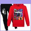 Conjunto de Suéter y Pantalones de Dibujos Animados con Estampado de Fortnite para Niños Hecho de Tejido de Algodón Suave para Niños de Secundaria