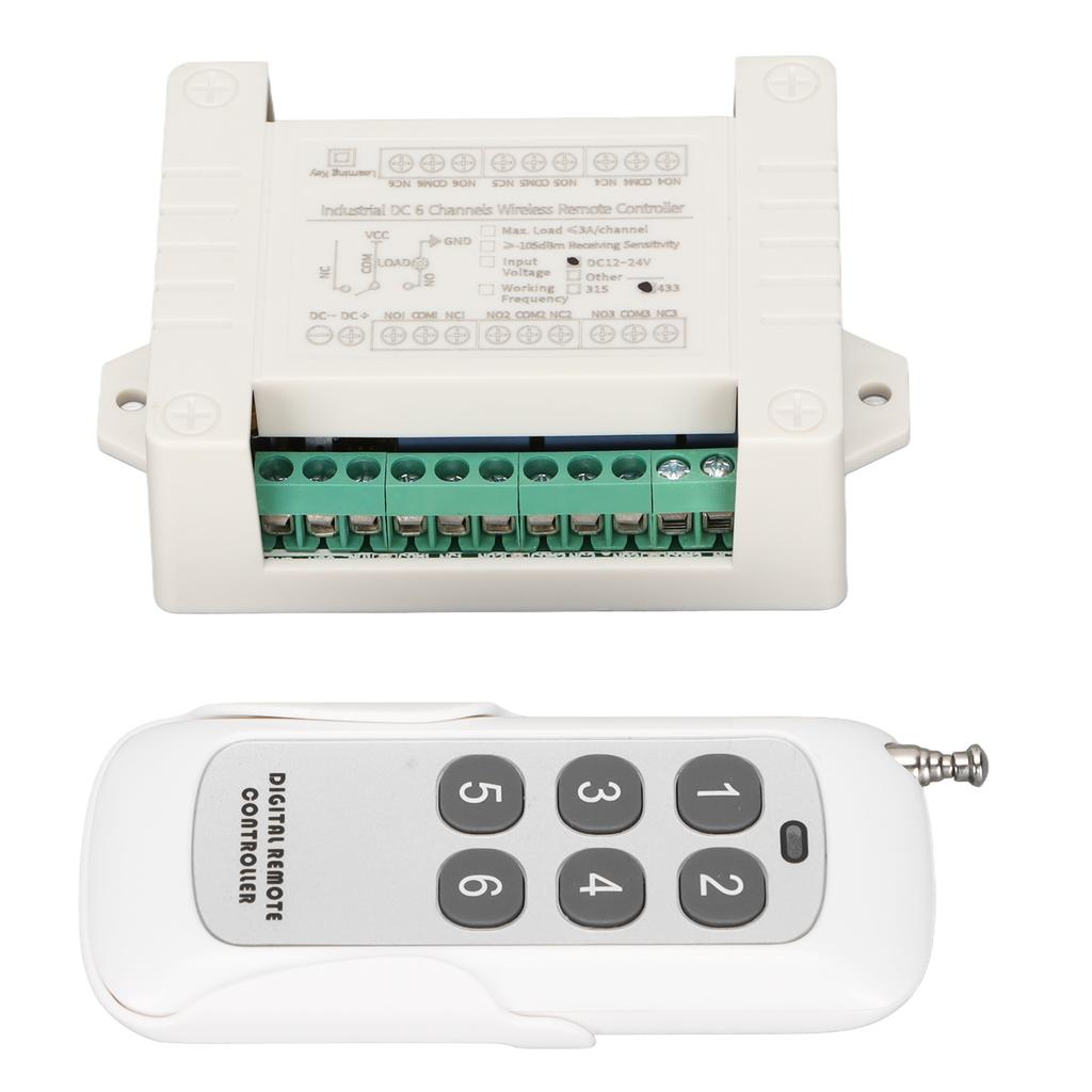 Motor Remote Control Switch 12V 24V 6 CH Relay Forward and Reverse Wireless Switch for Car Motor Ele