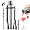 3/6 Stück Cocktailshaker Edelstahl Bartender Werkzeuge Margarita Mixer Getränke Shaker Martini Shaker Barkeeper Set