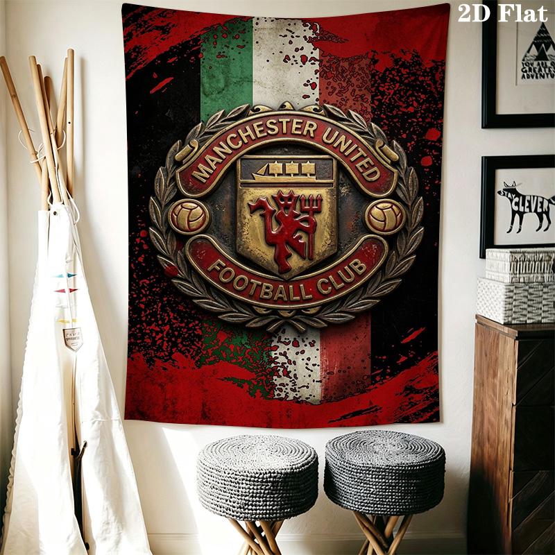 Manchester Football Club Crest Threepiece Set 1 Duvet Cover 2 Pillowcase Without Core Bedding Set Soft And Comfortable
