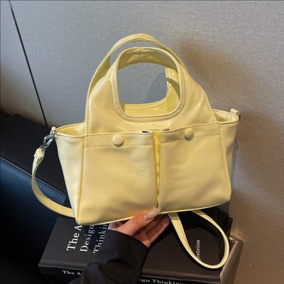 Fashion Soft Leather Portable Bucket Bag Women's New Versatile Commuter Casual Shoulder Messenger Bag
