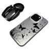 Silver Butterfly Shell Phone Case for Apple 17/16/15Pro, 14ProMax, 13/12/11X
