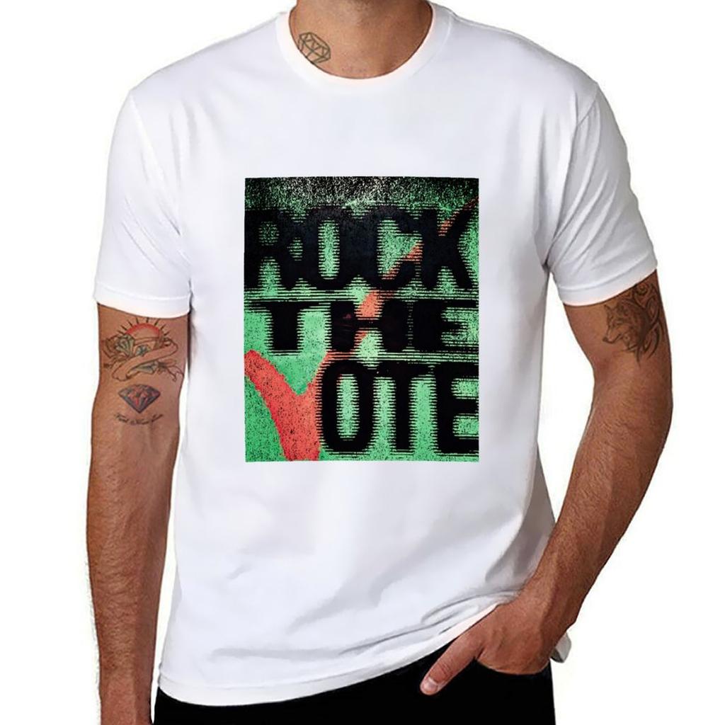 Vintage Rock The Vote Tshirt Relaxed Casual Short Sleeve Tee