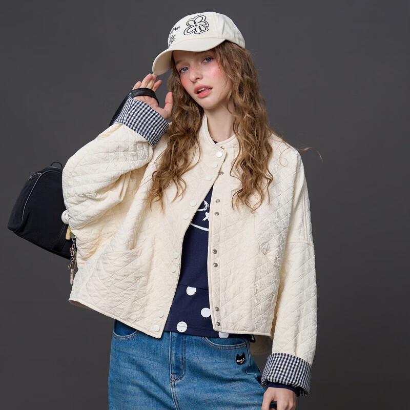 Women's Loose Fit Fleece-Lined Short Jacket