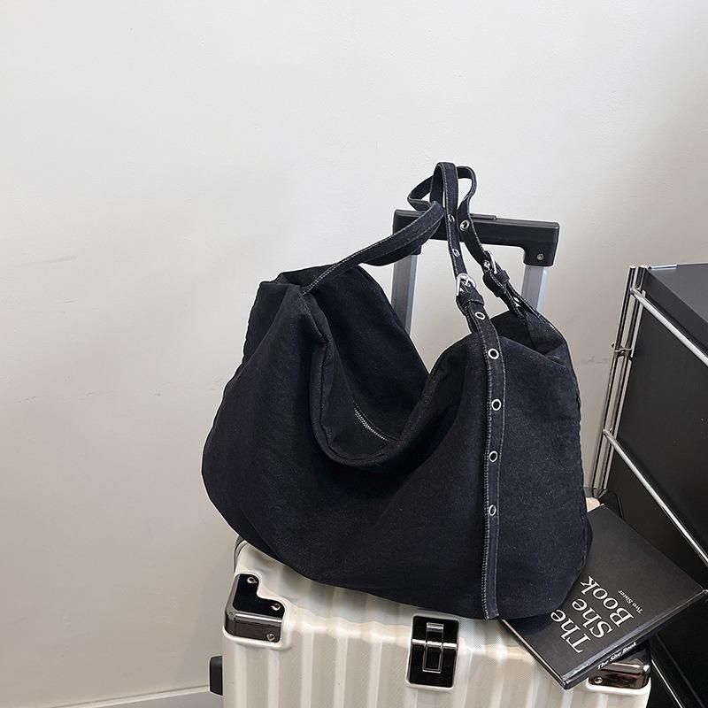 

Новая универсальная холщовая сумка весна-лето тоут модная большая вместительность на плечо сумка-мессенджер женская чёрный