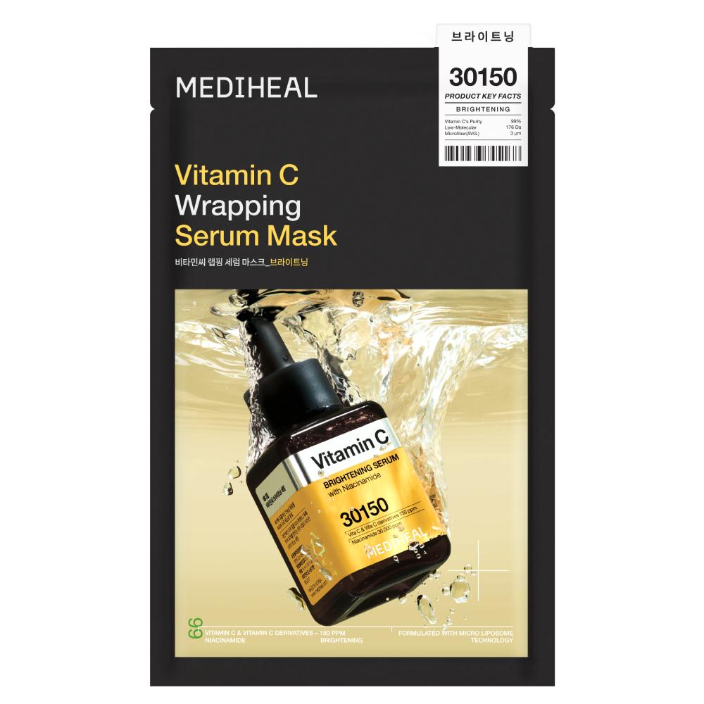 Mediheal Wrapping Serum Mask (Choose 1 of 5 types) (Madecassoside, Collagen, Vitamin C, Hyaluronic Acid, Tea Tree)