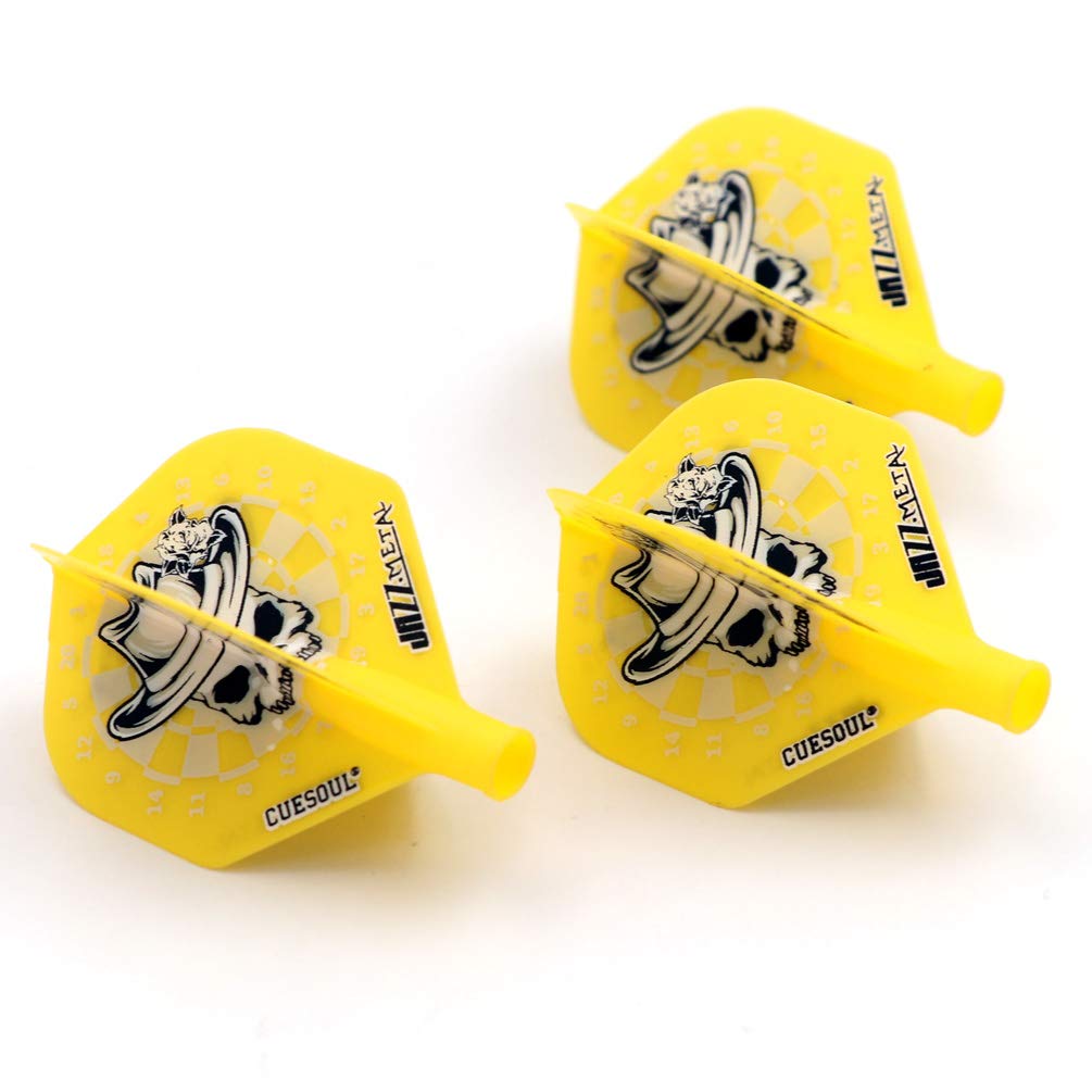 CUESOUL Dart Flights TERO System AK4 Pattern Printed Standard Shape 3 Pieces Yellow 6