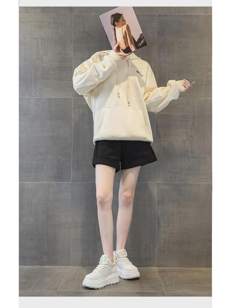 Damskie stylowe białe sneakersy high-top na grubej podeszwie - Kolekcja Jesień/Zima 2025