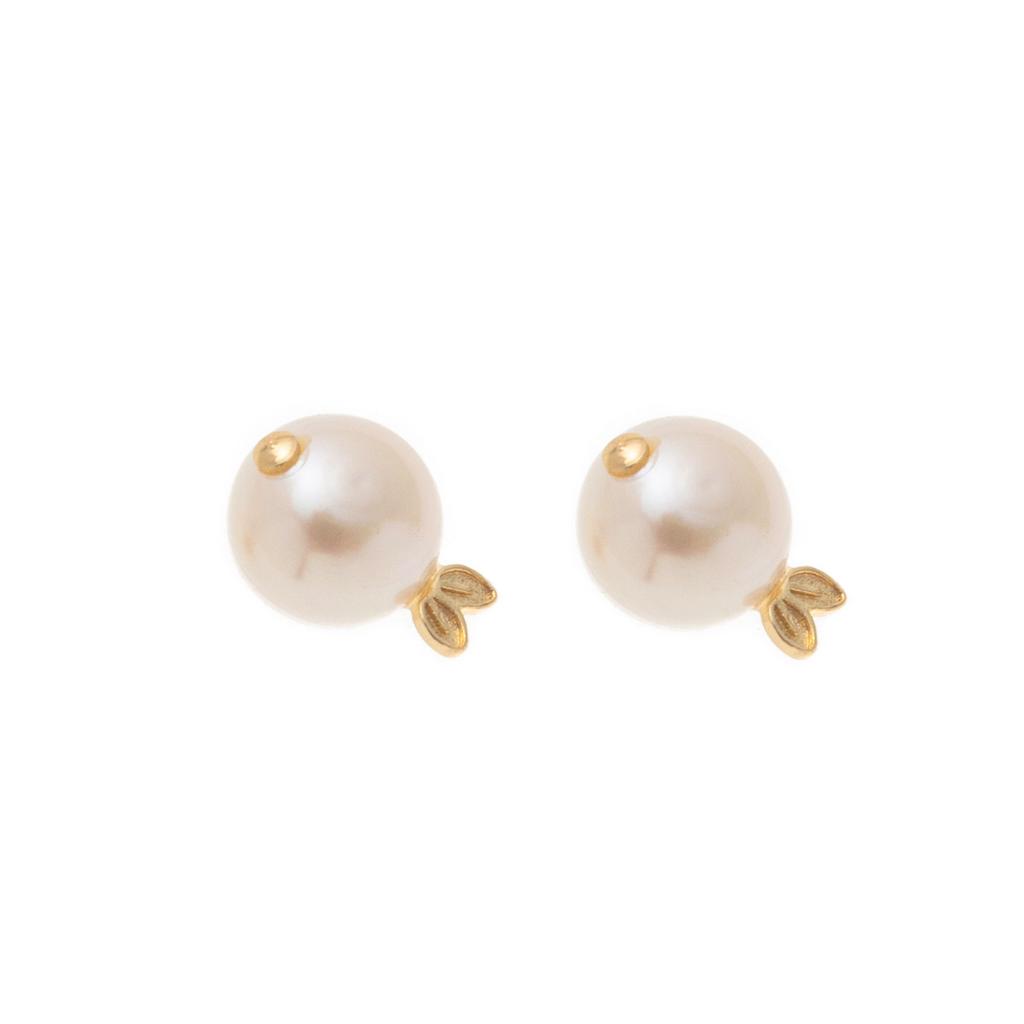 Baroque Little Whale Necklace, Special-Shaped Pearl, Marine Life Pendant, Collarbone Chain, Small Fish Stud Earrings Set, Color Retention.