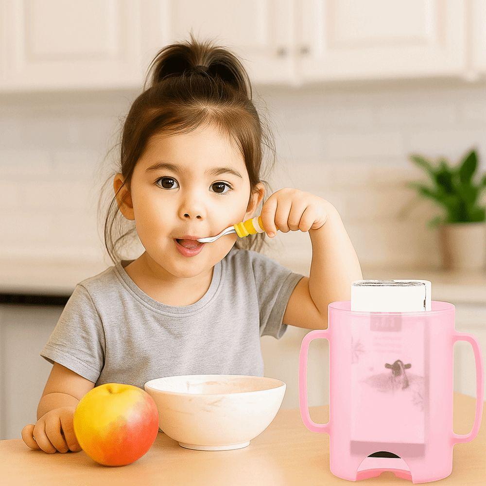 Comfortable Squeeze Pouch Holder Plastic Milk Box Holder Portable Food Pouch Holder  Food Pouches