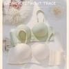 Seamless Lingerie Women's Gathering Top Support No Steel Coil Bra Breast Retraction Anti-sagging Half-cup Bra