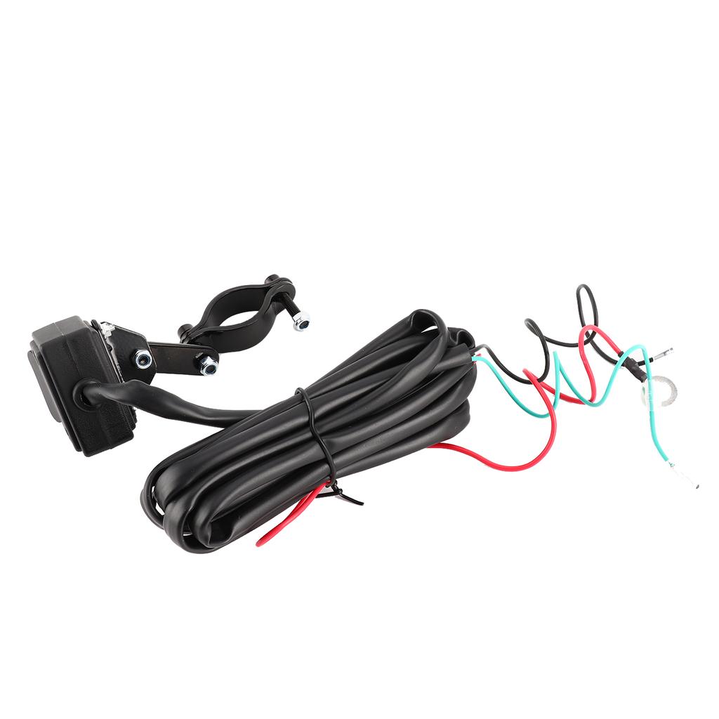 Winch Rocker Thumb Switch with 2.5m 8.2ft Wire PowerCoated for All 12V ATV UTV SUV