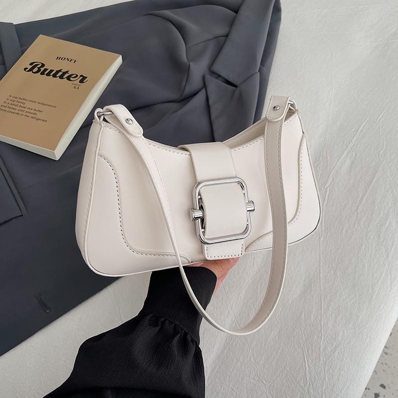 Pink Underarm Bag for Women  Spring Summer New Simple Versatile Shoulder Bags Simple Texture Fashion Crossbody Bag