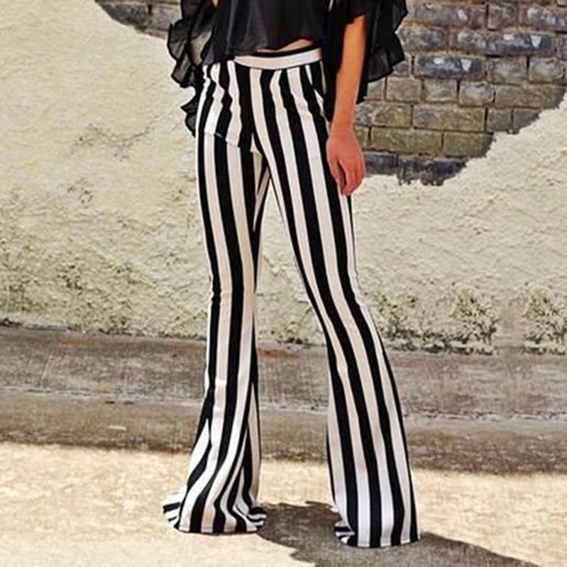 flared pants striped