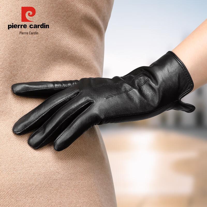 Pierre Cardin Women's Goatskin Touchscreen Winter Gloves