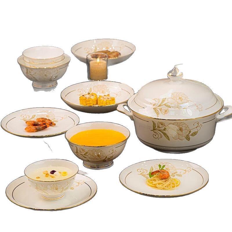 High-Footed Ceramic Rice Bowls