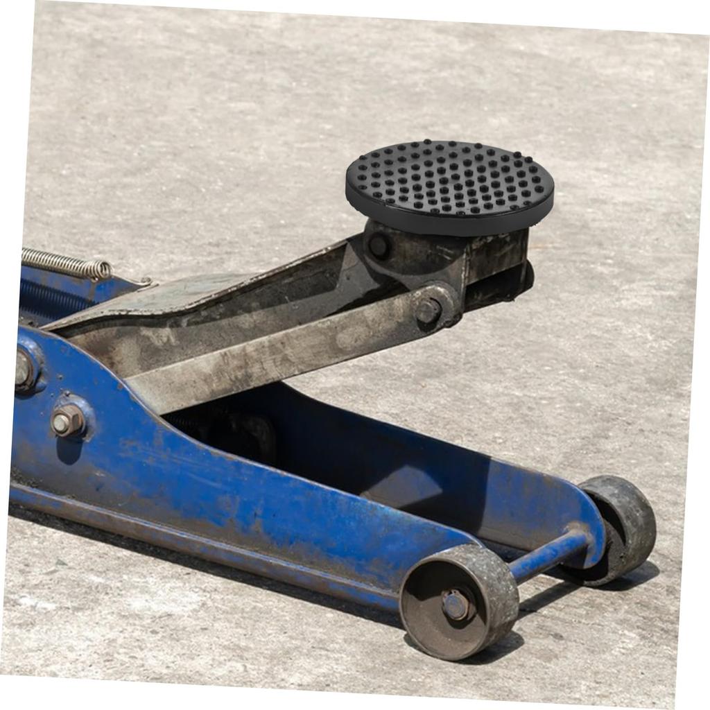 TOGEVAL Runde Gummiunterlage für Hydraulikheber, Robuster Heberadapter, Schutzpolster für Auto LKW Einfache Installation Mehrzweck-Heberfuß