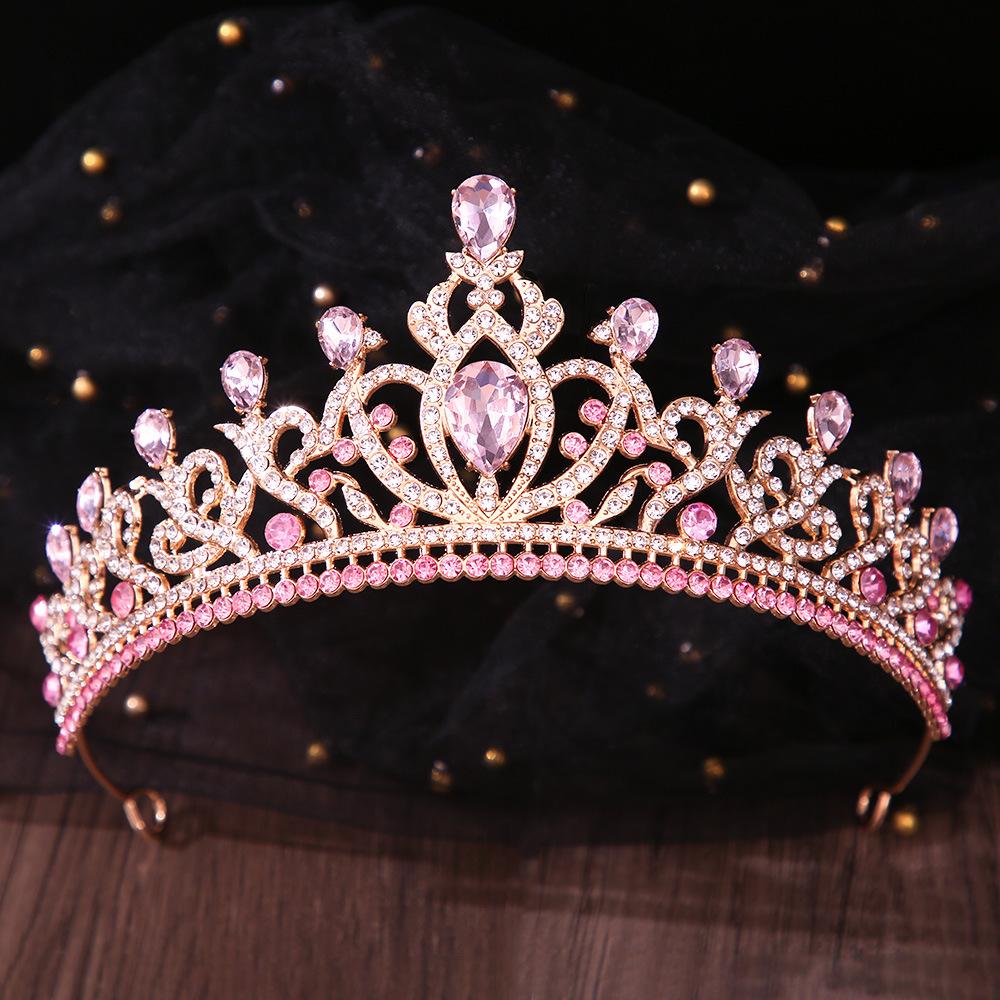 DIEZI 11 Farben Barock Luxus Opal Strass Kristall Tiara Für Frauen Hochzeitsparty Elegant Braut Braut Krone Haarschmuck