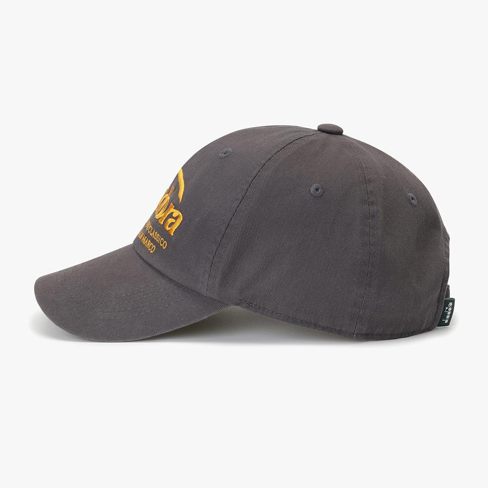 diadora Basic Cotton Twill Ball Cap Charcoal Grey
