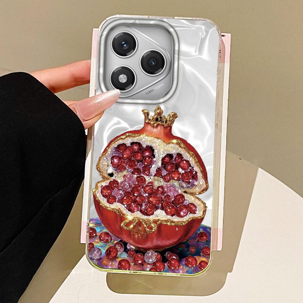 

White Peony Lotus Print Women Girls Phone Case for Honor 400 200 90 Smart Pro Magic7 6 5 70 Lite X9a X9c X8b X8a X8c X7c Cover Honor X6C білий