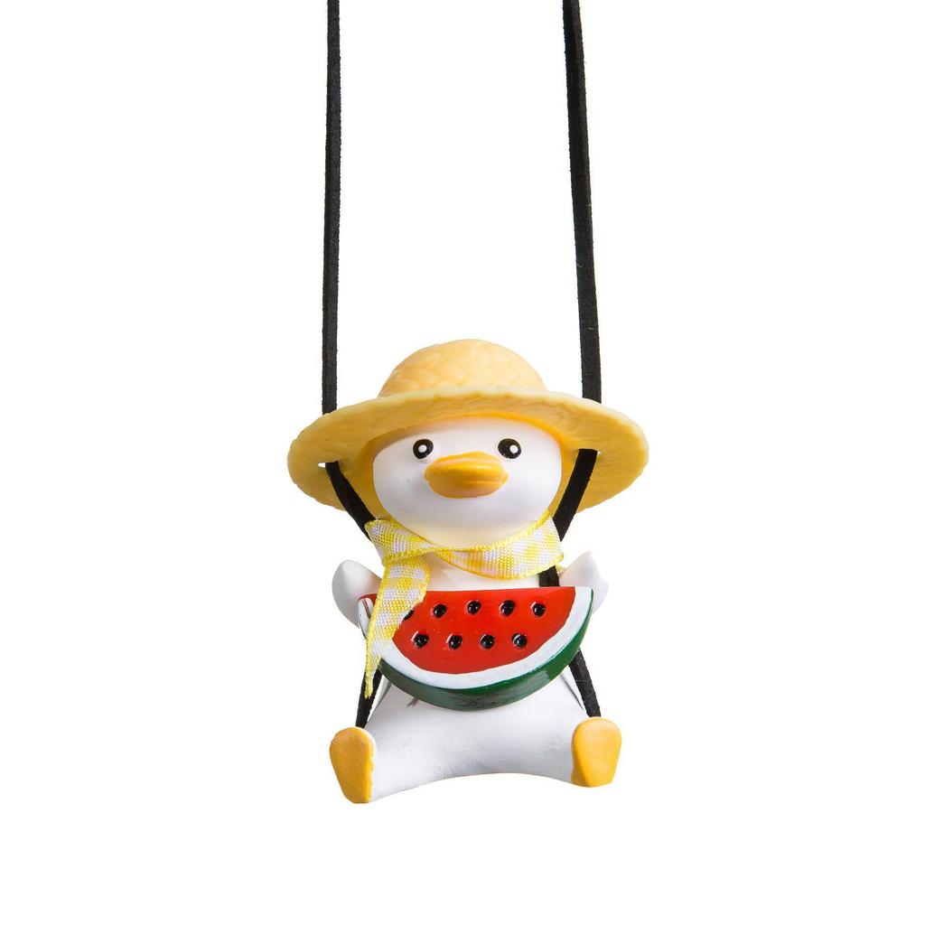 Cross-border Swing Duck Rearview Mirror Pendant - Car Decoration