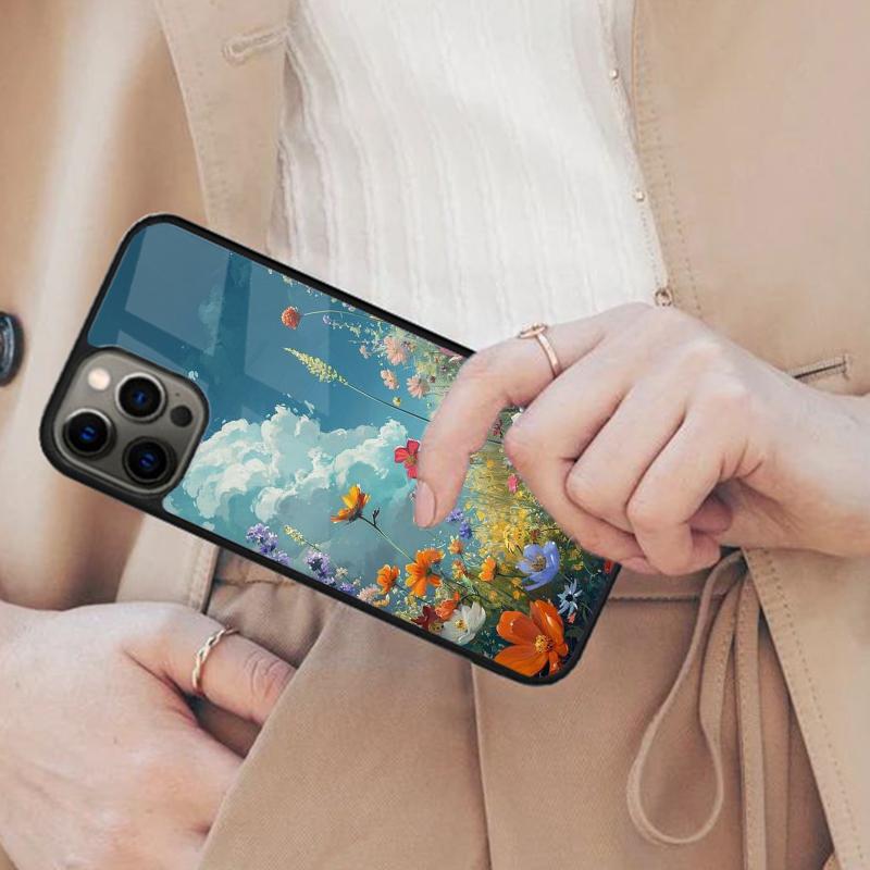 Beautiful Flower Magnetic Phone Case For APPLE iPhone 17 Air 16 14 13 12 Pro Max 15 Plus Wireless Charge With MagSafe Cover