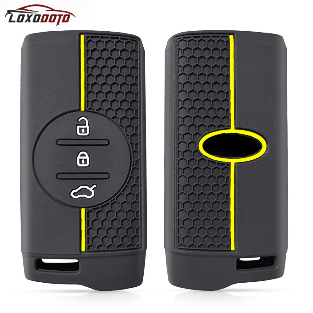 Silicone Remote Key Case Cover Keychain Car Accessories for Chery Tiggo 7 Pro Tiggo 8 Tiggo 2 Pro 3x 5x Exeed 2020 2021 2022